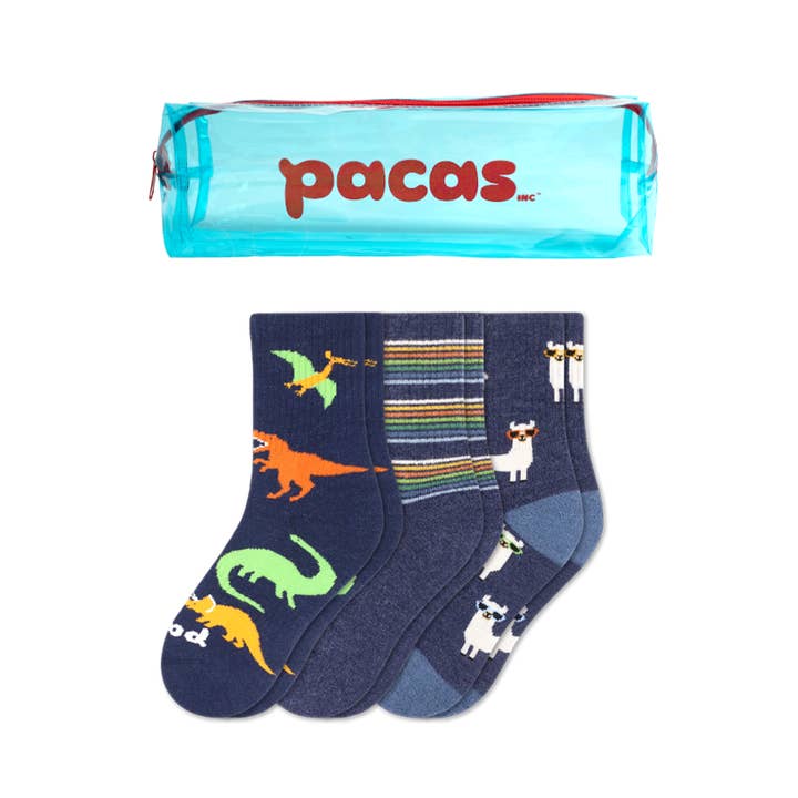 Pacas - Wholesale Socks - Kids - 3 Pack - Kids' Crew Pacas Socks0