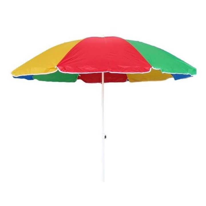 Sea umbrella diameter 180 cm in Nylon. Rainbow for wholesale by LIFE IS