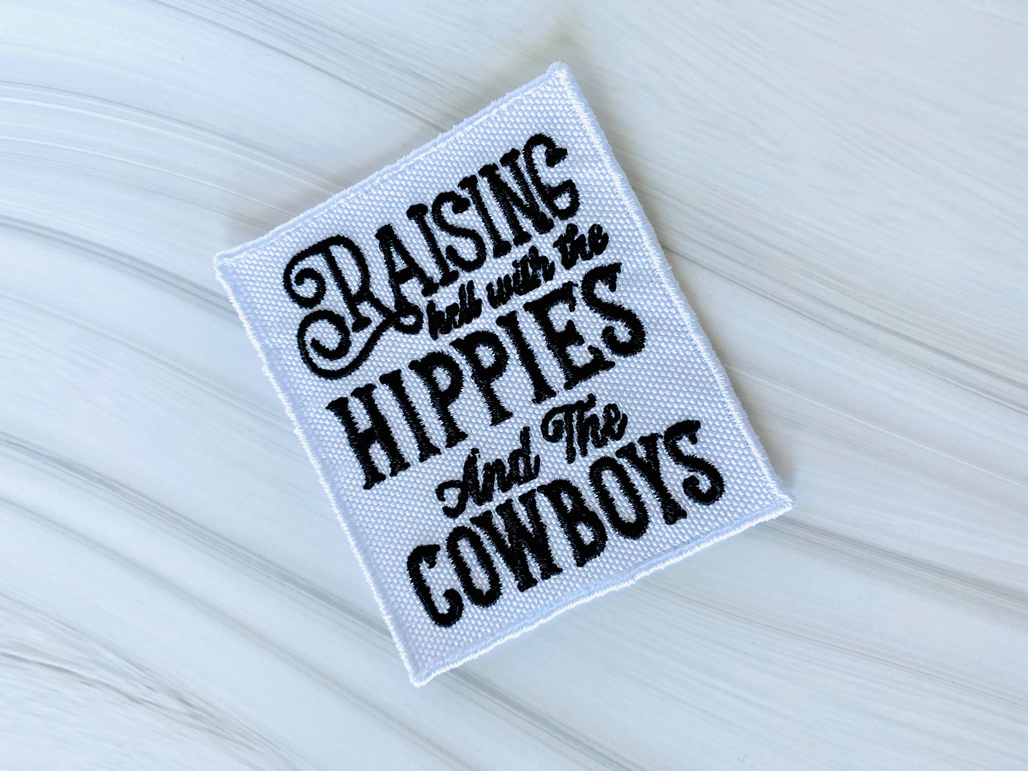 R & R Stitched - Wholesale Patch - Raising hell with the hippies and the cowboy's patch4