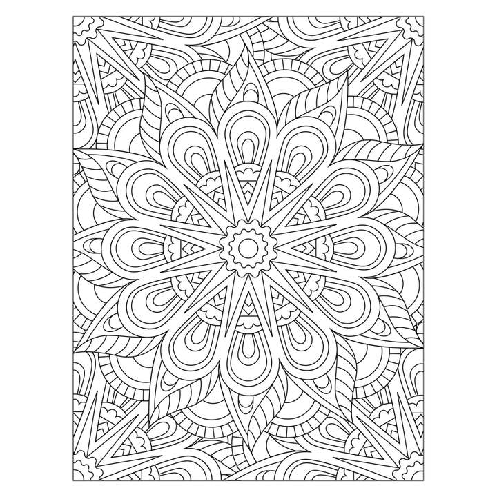Mystical Monkey Toes - Wholesale Coloring & Activity Book - Adult - Mandala Adult Coloring Sheets With Stackable Crayon5