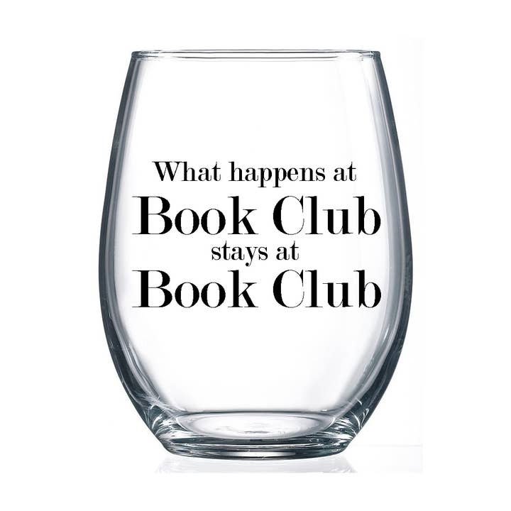 Hvad sker der på Book Club. 15oz stamløst vinglas for engroshandel hos Fly Paper Products