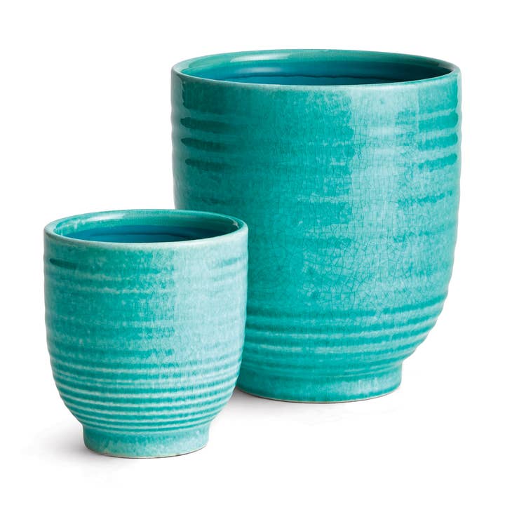 Napa Home & Garden – Engroshandel Plantekrukke – Mia Gryder, Sæt Af 2 - Turkis0