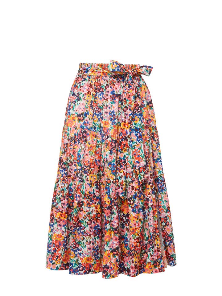 Jenni Skirt In Painted Petals for wholesale by Change of Scenery