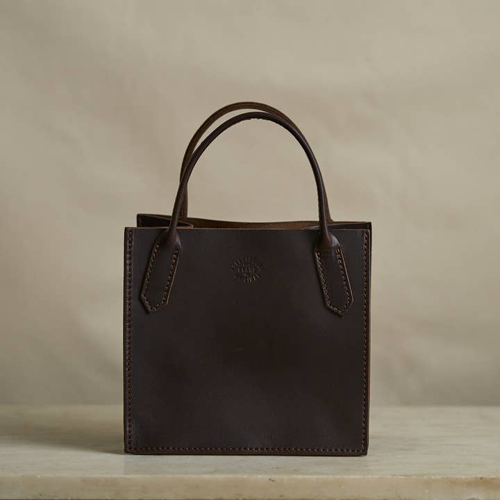 FORESTBOUND - Wholesale Tote Bag - Women's - Leather Dock Bag, Petite Brown Latigo1