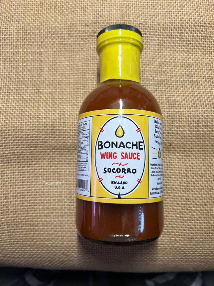 Socorro Wing Sauce for wholesale by Bonache Sauce Co.