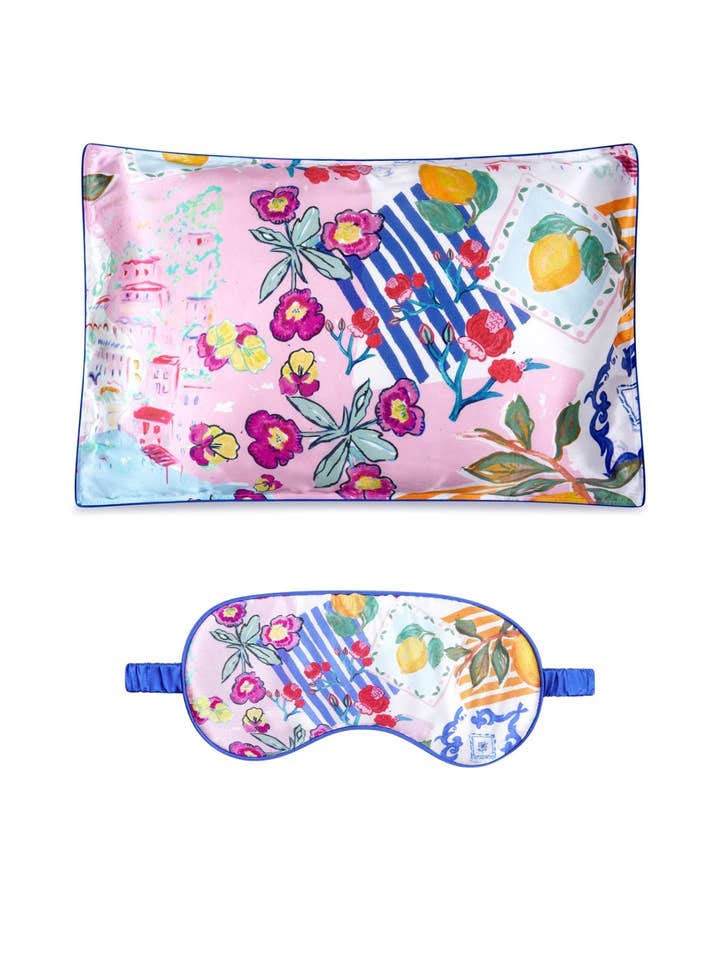 Zijde Slaapset - Enkel / "Amalfi" voor wholesale door Jessica Russell Flint