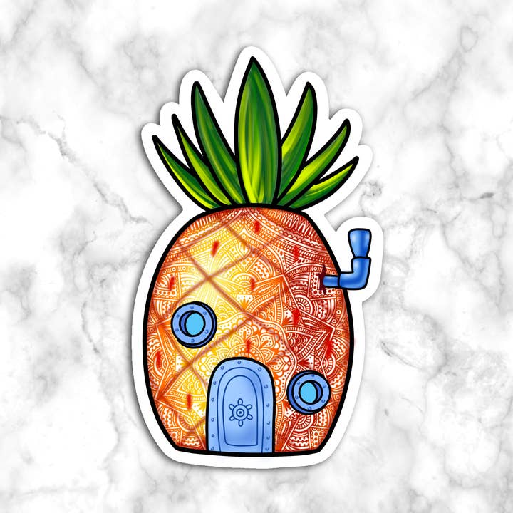 Ananas hus klistermärke för wholesale av GatikaChicShop