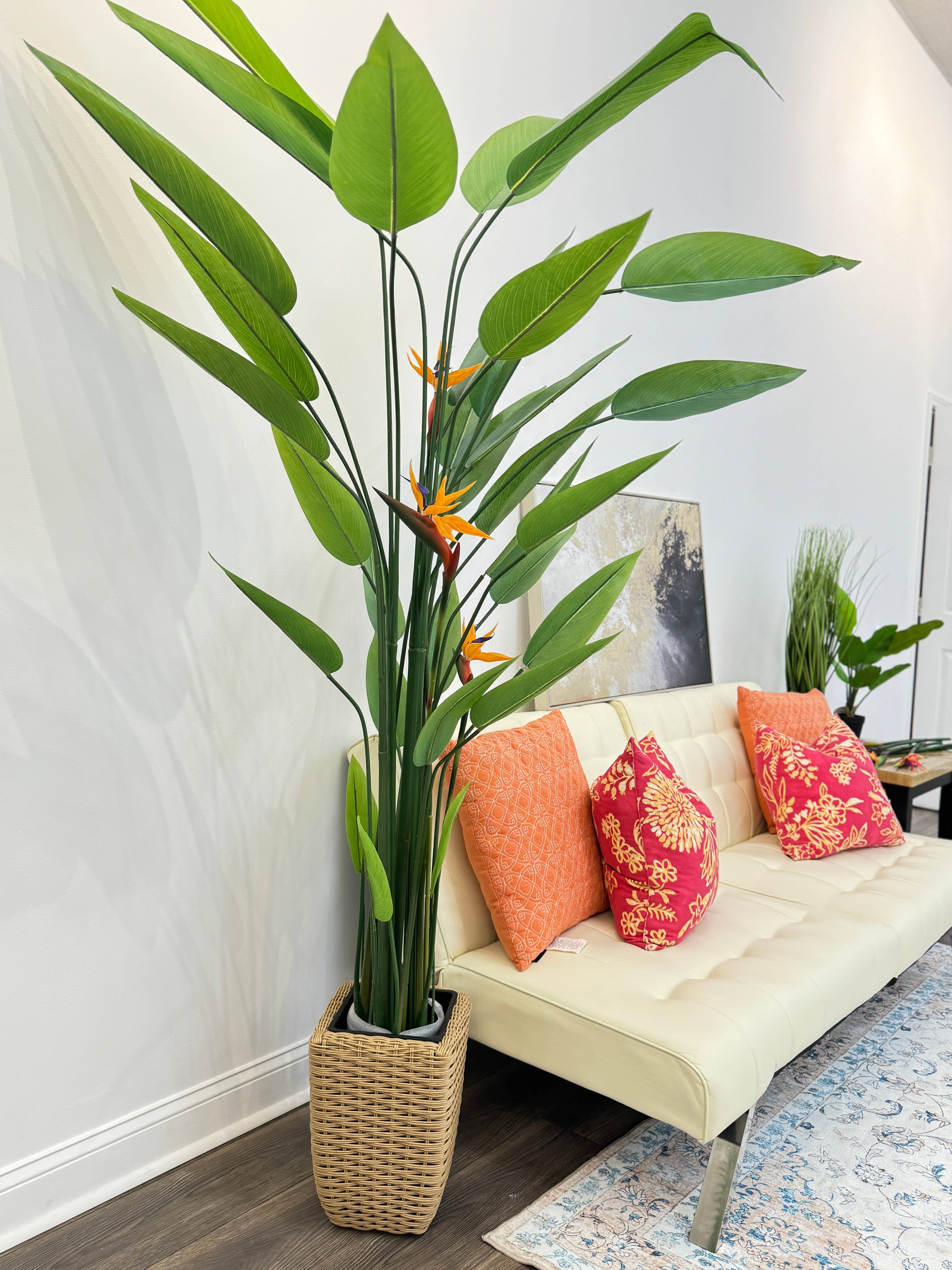 Angel Isabella - Vente Fleurs artificielles - Fleur de Paradis réaliste grand modèle de 81 cm2