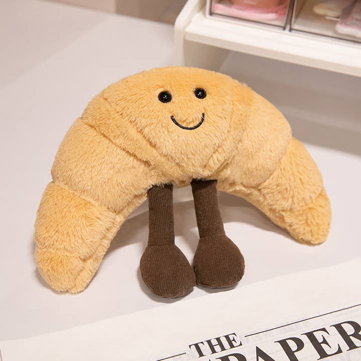 Zachte & Boterachtige Croissant Knuffel voor Kinderen en Volwassenen voor wholesale door Ozznek Children’s Footwear & Apparel Brand