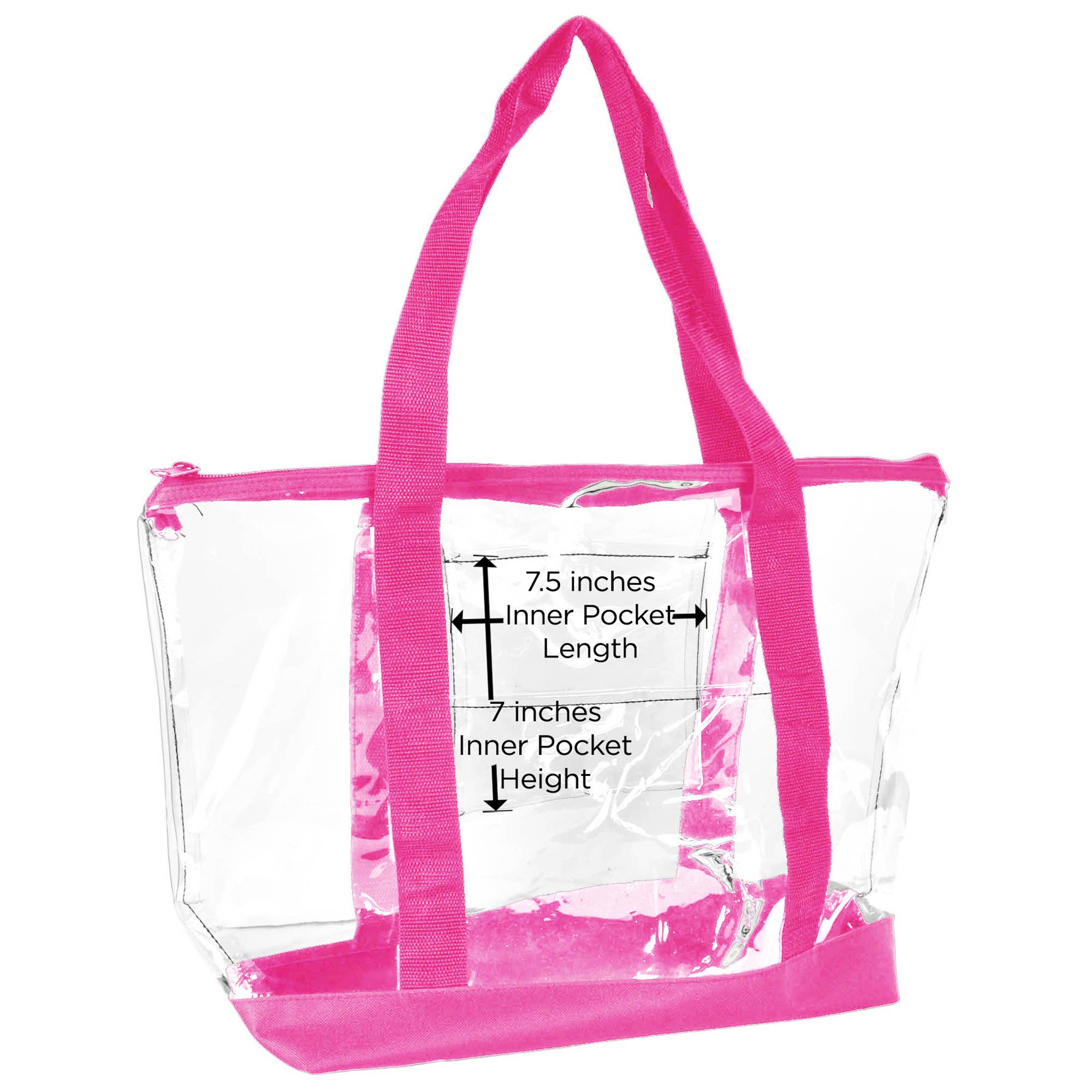 Dalix - Vente Tote bag – femme - Dalix sac transparent de sécurité à bandoulière pour travail et courses12
