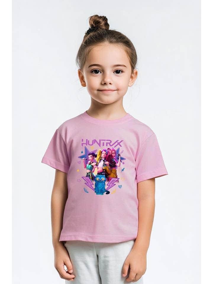 Missi Clothing – T-shirts estampadas – Criança por atacado – T-shirt Estampada Huntrix para Crianças