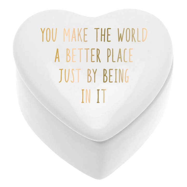 Ceramic Heart Shaped Trinket Box | Better Place for wholesale by soiree-sisters