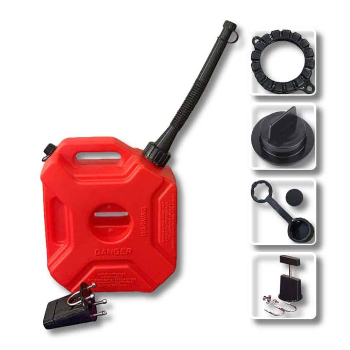 Réservoir d'essence de 1,3 gallon avec montage automatique et remplacement d'un bec verseur de réservoir de gaz (5 L) pour la vente par KP Kool Products