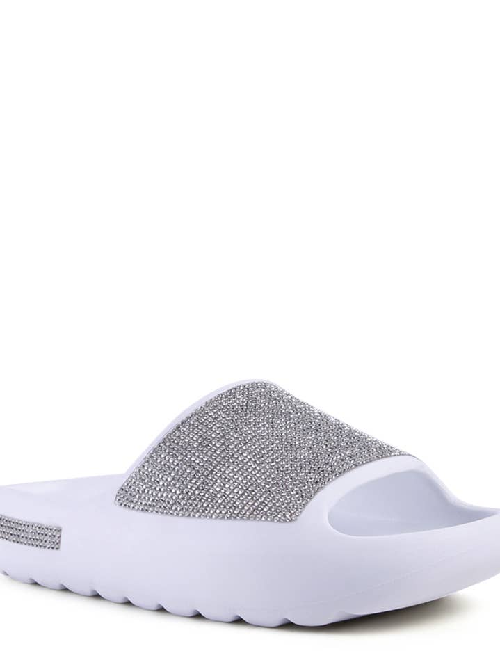 DUMBA DIAMANTE POOL SLIDERS for wholesale by Rag Company