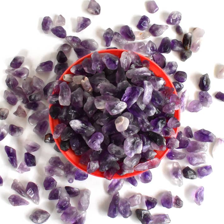 Soothing Crystals - Wholesale Spiritual Stone/Crystal - Healing Gemstone Chips | Amethyst | Raw Crystal Chips