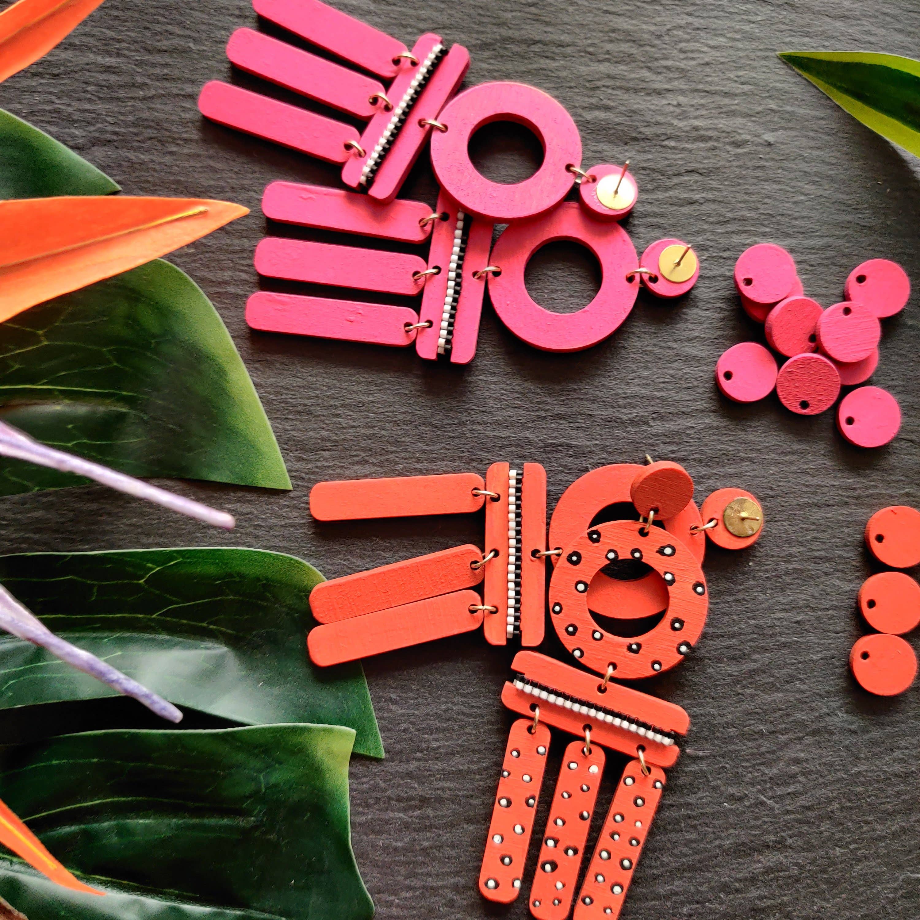 SCOTCHBONNET! - Wholesale Dangle Earrings - Wind Chime Earrings | Papaya (light weight)3