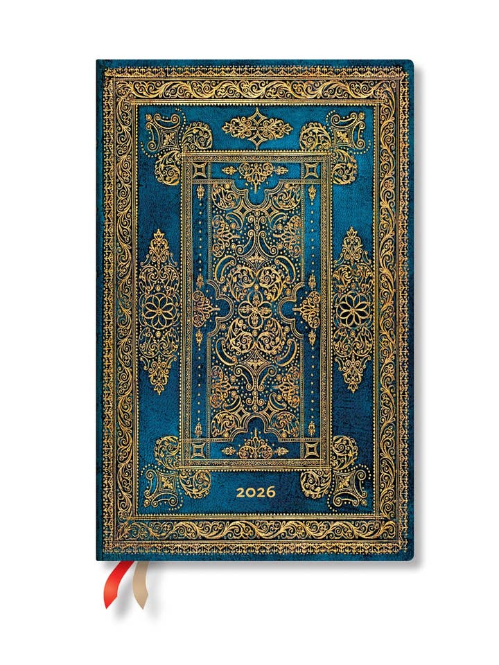 Paperblanks 2026 Blue Luxe Maxi Vertical Hardcover 12M Plnr for wholesale by Chronicle Books