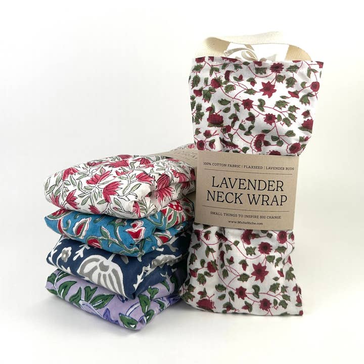 Tour de cou en lavande | Collection d'impressions indiennes pour la vente par Miche Niche