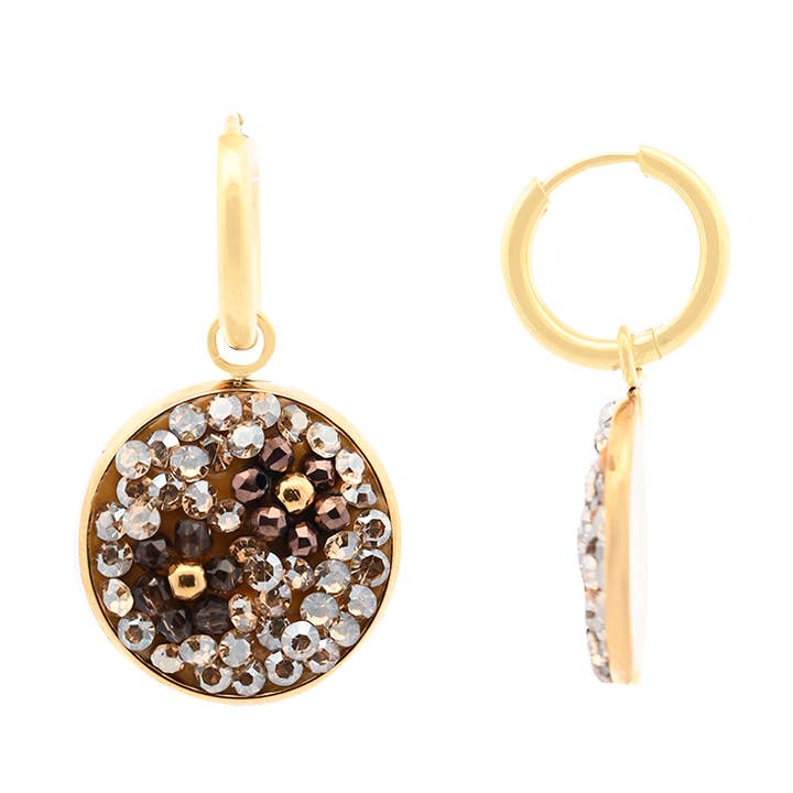 ROUND BRILLIANT EARRINGS - OY24704A417 for wholesale by AMORINO SRL