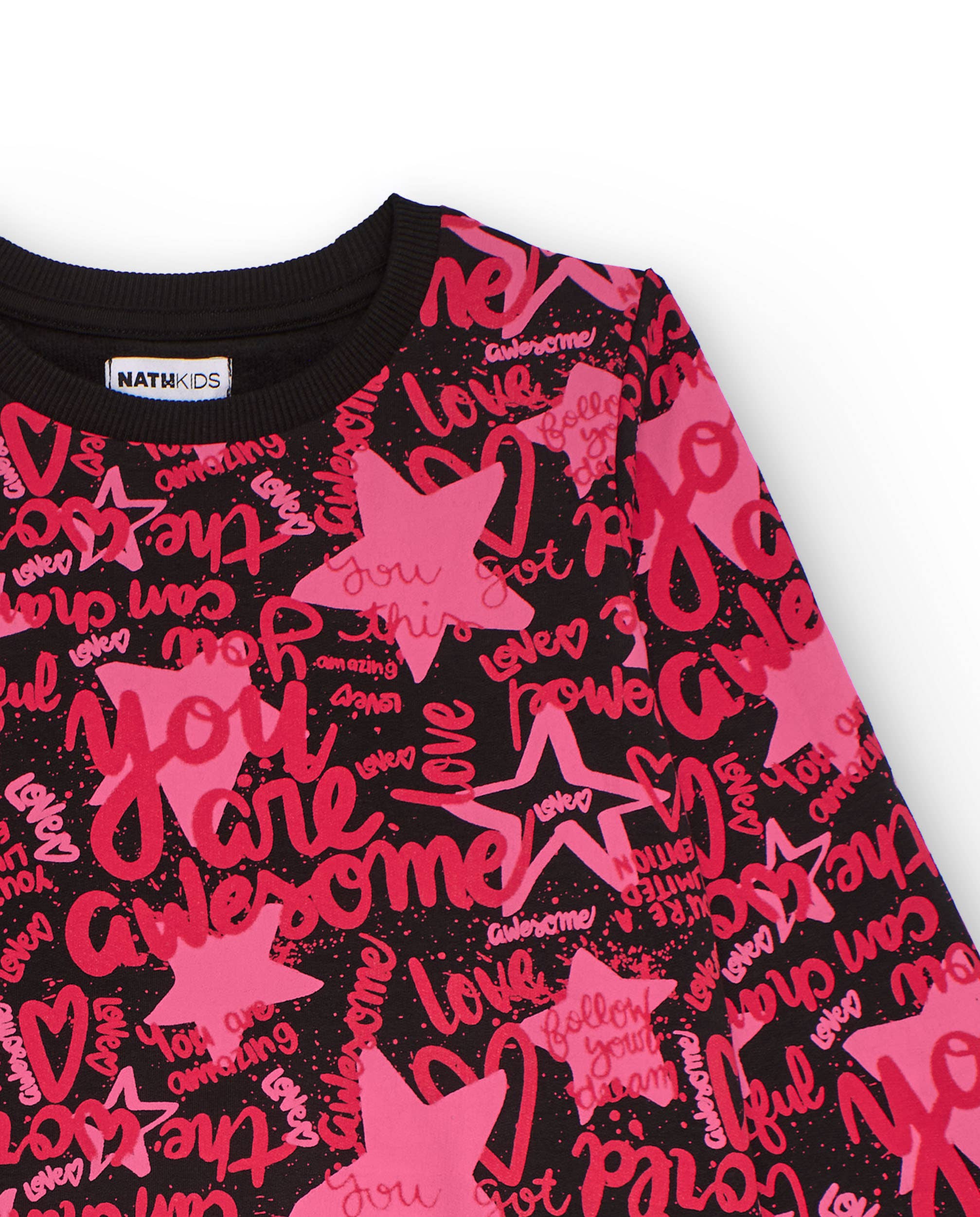 tuc tuc – wholesale Dress – Kids – Girl's dress with fuchsia print and black tulle skirt2