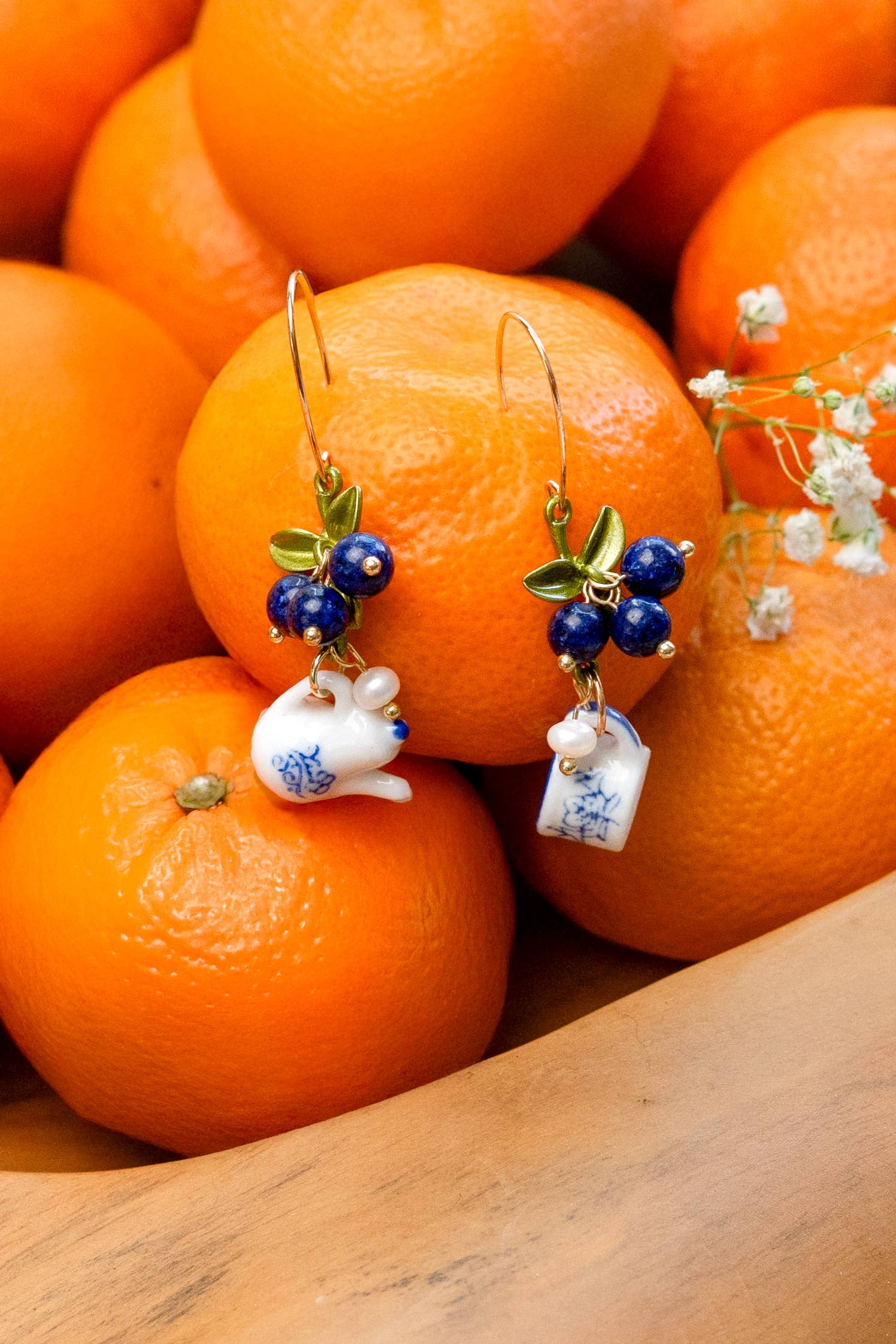 Peter and June - Wholesale Dangle Earrings - Spill the Tea Earrings - 18K Gold Plated