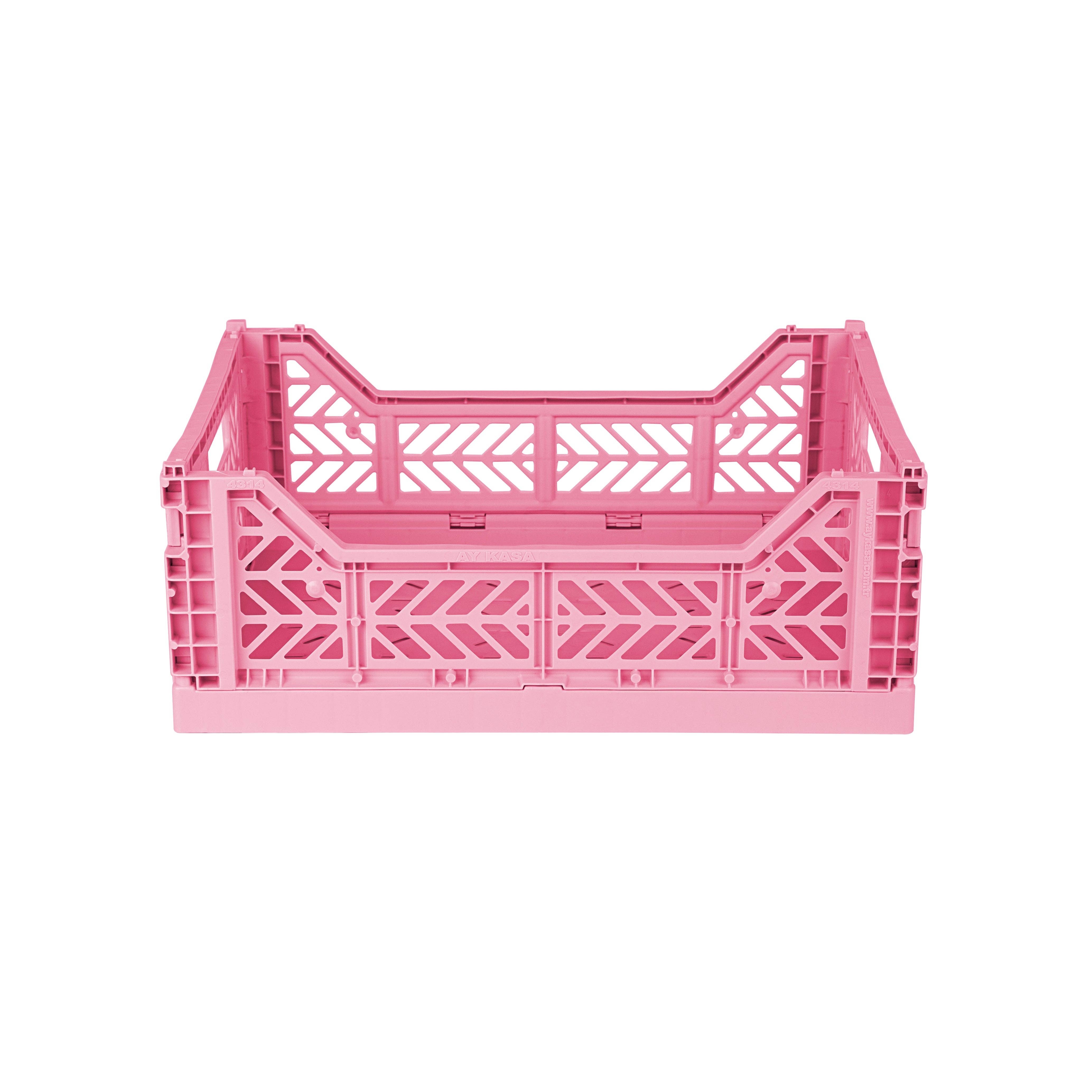 Pinky's Wholesale - Wholesale Storage Bin - AyKasa - Midi Crate - Baby Pink2