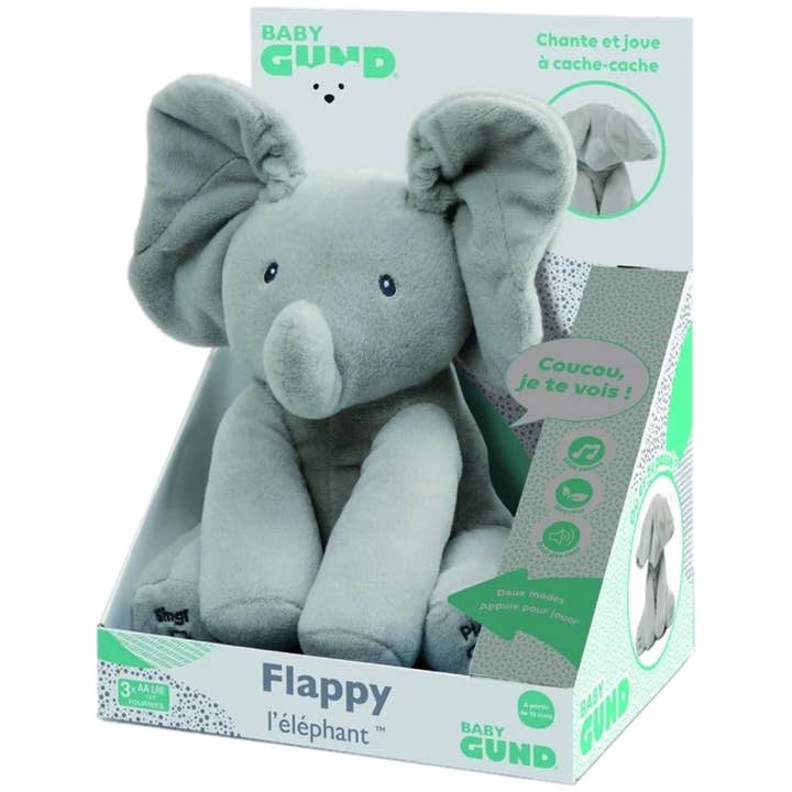 Jactal - Wholesale Stuffed/Plush Toy - Kids & Baby - Animated Plush Gund Flappy The Elephant 30 Cm