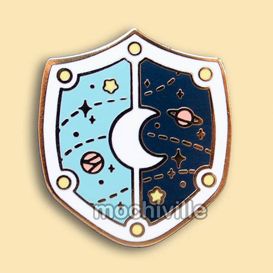 Cosmic Shield | Enamel Pin for wholesale by Mochiville