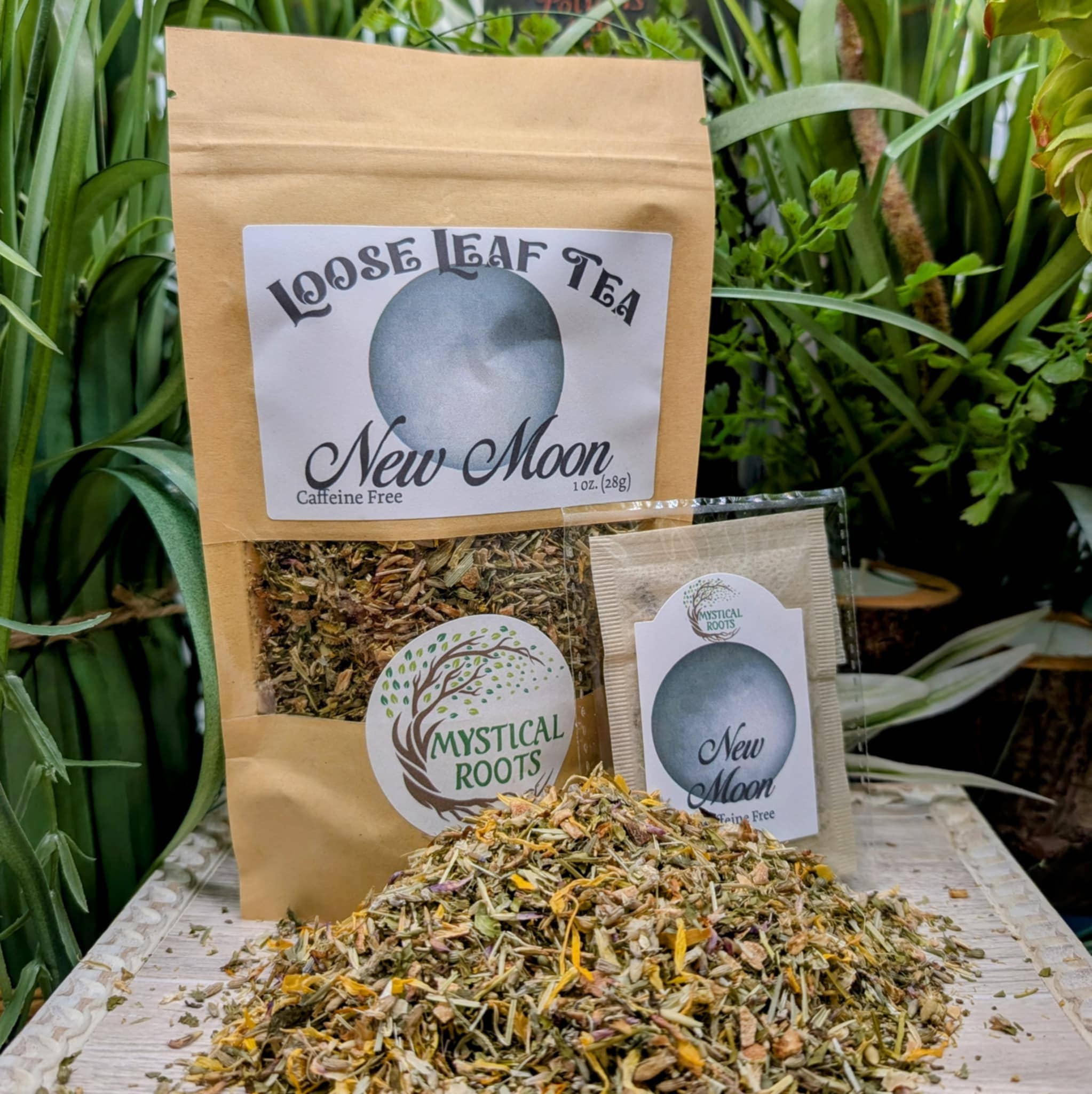Mystical Roots - Wholesale Loose Tea - New Moon – Herbal tea for New Beginnings - Loose2