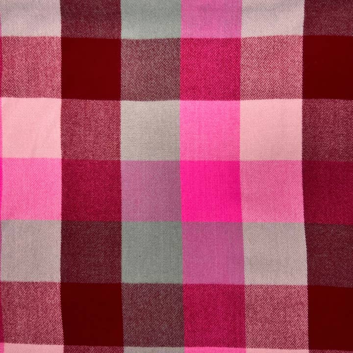 London Scarves - Wholesale Scarf - Women's - Classic colourful mini check scarf with tassels8