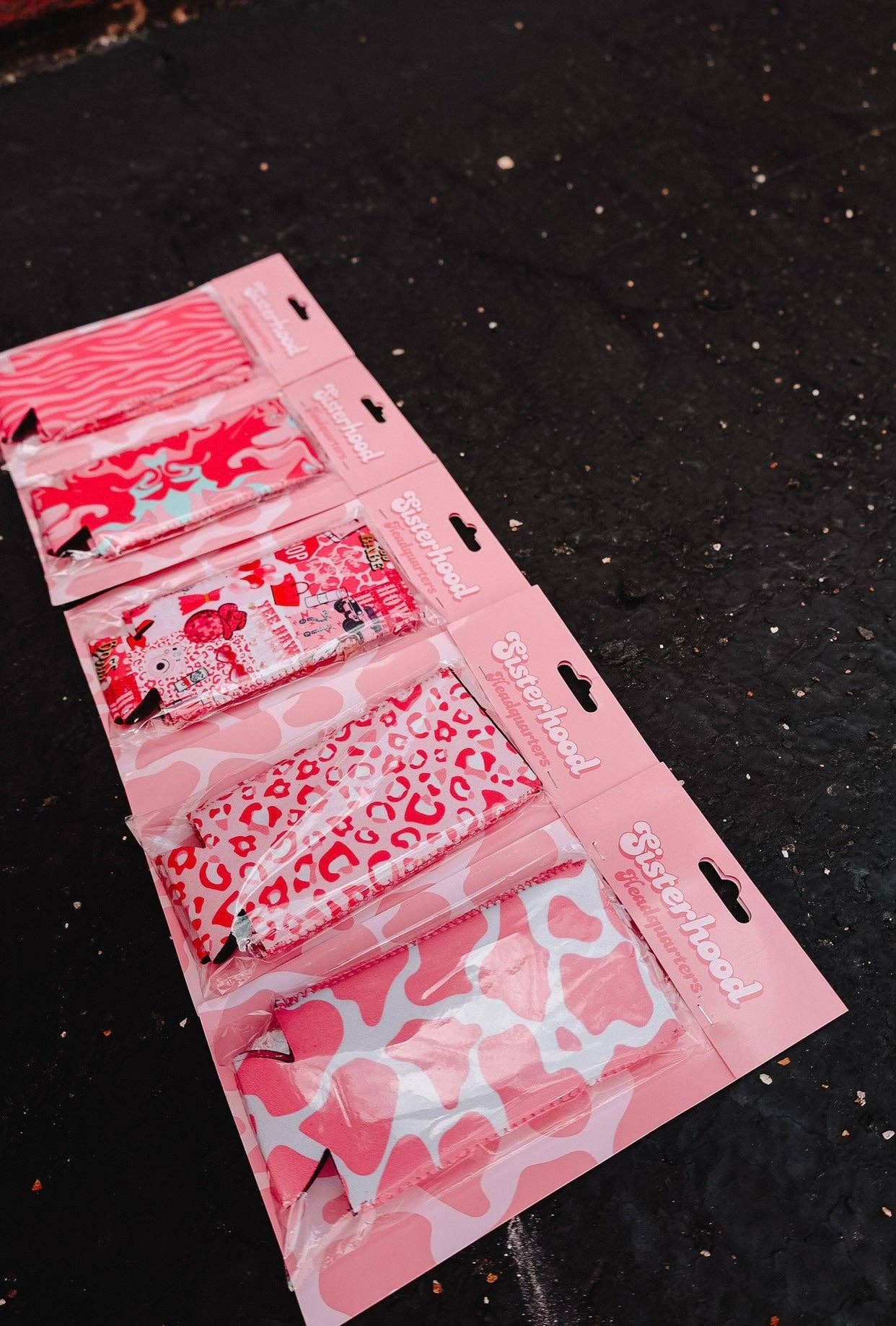 The Front Porch Label - Wholesale Drink Huggers & Koozies - Pink Leopard Tall Coozie 2-Pack1