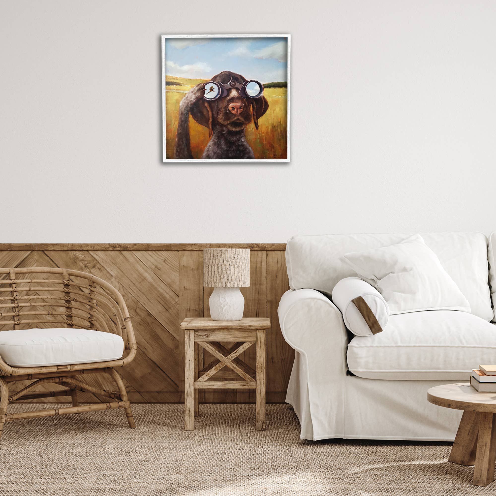 Stupell Industries - Wholesale Wall Sign - Dog Watching Bird Binoculars - Framed Wall Art6