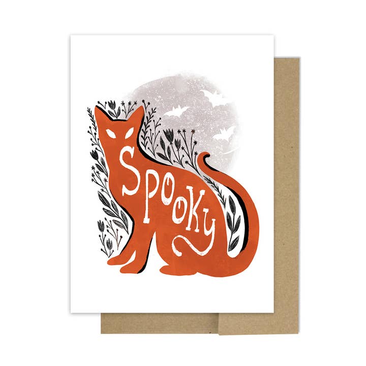 Spooky Cat Halloween-kort för wholesale av Dot&Jot