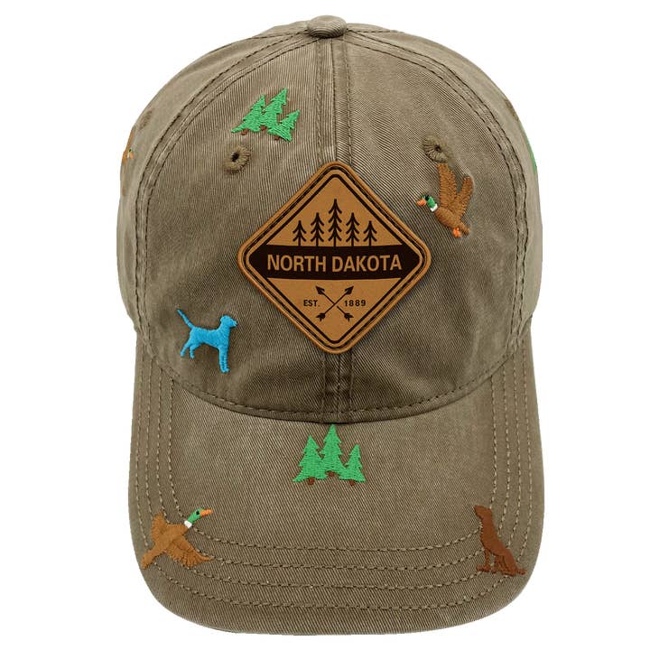 Northern Icons Creations INC - Wholesale Baseball Cap - Unisex - North Dakota Wilderness Adventure Cap