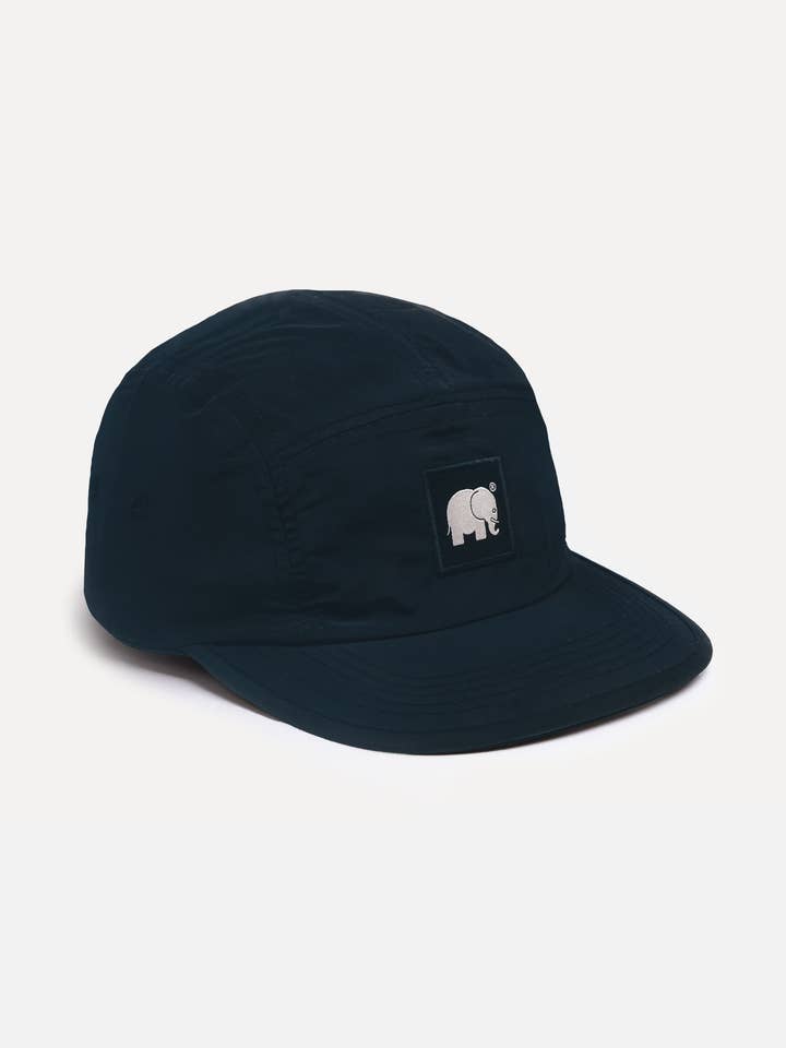 Cappello a cinque pannelli in nylon idrorepellente Trendsplant Blue per la vendita all'ingrosso da parte di Trendsplant Clothing