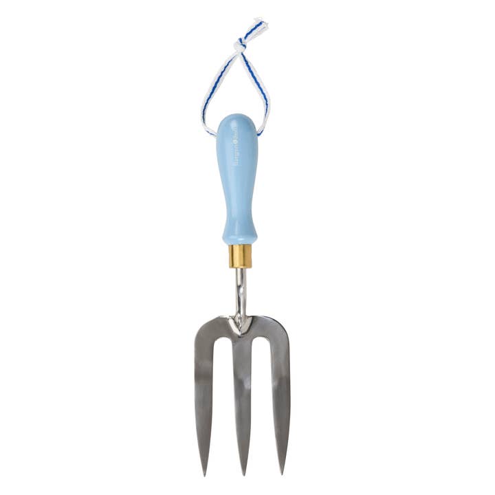 NEW Collectors Range Blue Hand Fork FSC 100% for wholesale by Burgon and Ball