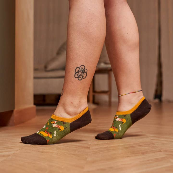 Meia em algodão invisível PERRO, original e divertida por atacado de KYLIE CRAZY