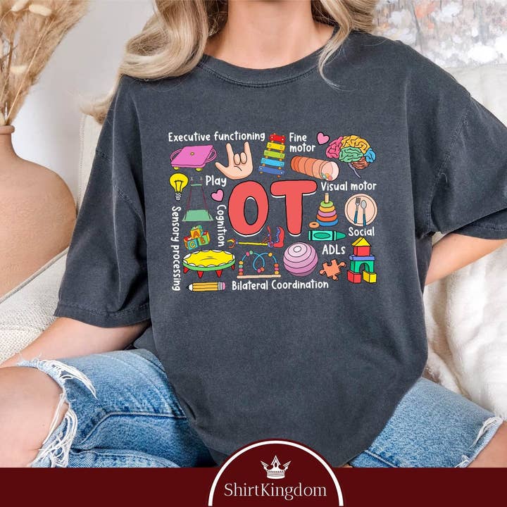 Occupational Therapy Comfort Colors Crew Shirt for wholesale by TheKingShirt