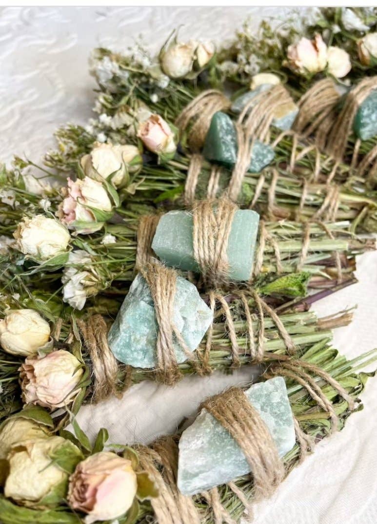 CharlieHaze - Wholesale Sage Bundle - Aventurine, Rosemary, And Mint Smudge Stick3