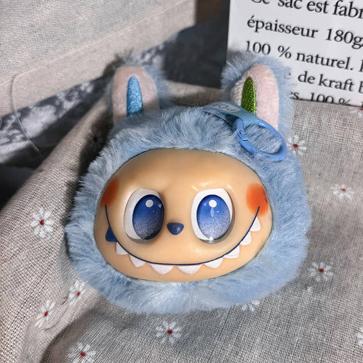 Auraquise - Vente Porte-clés – femme - Porte-clés en peluche tie-dye Lalububu Accessoire mignon pour sac et clés de voiture3