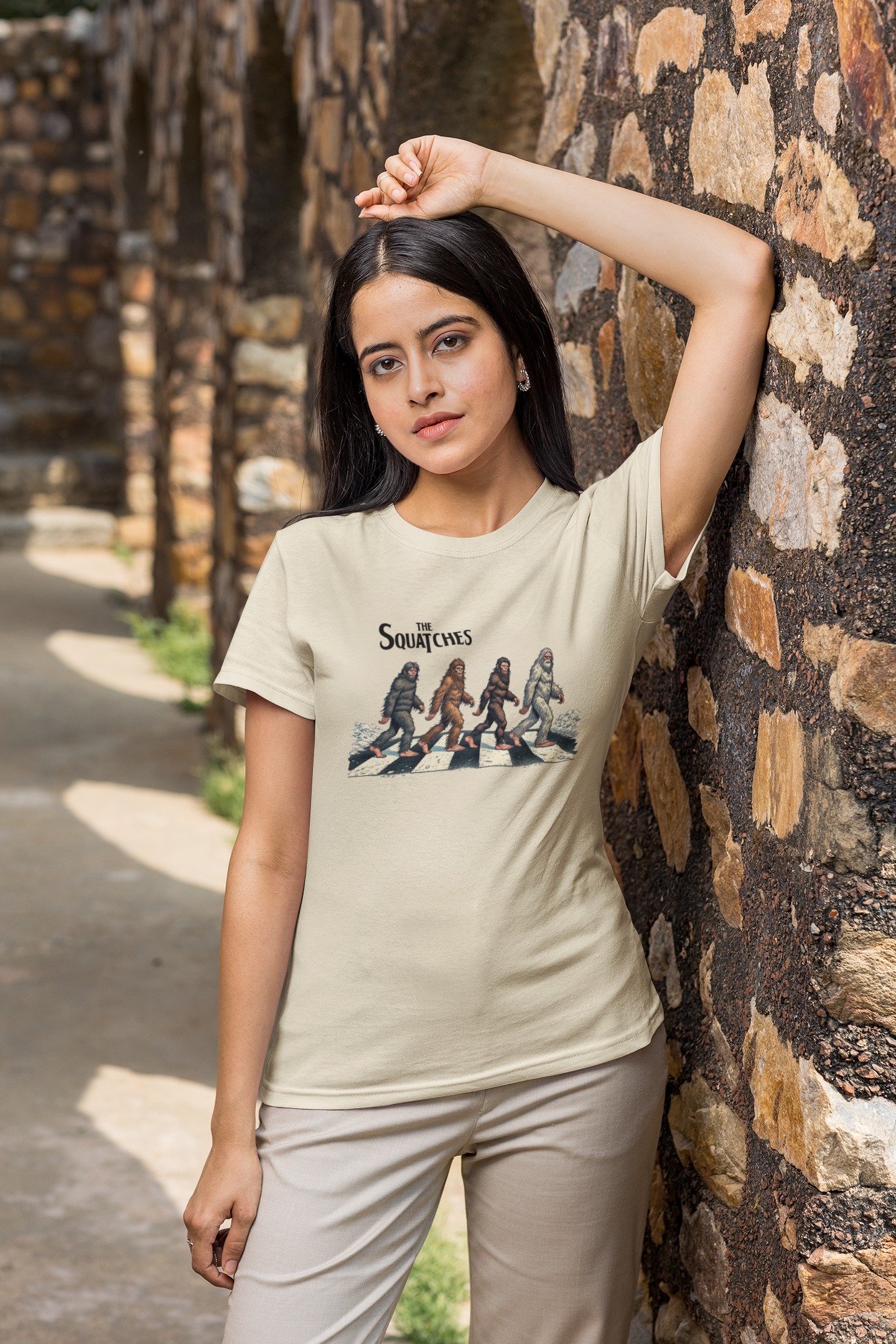 Squatchin’ Country - Wholesale T-Shirt (Graphic) - Men's - The Squatches tshirt (mint green or tan)2