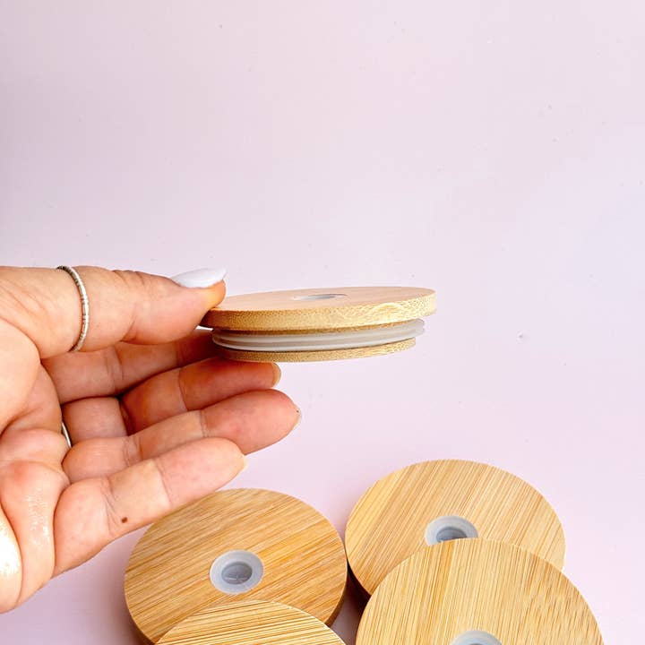 Golden Hour Designs - Wholesale Drink Lids - Bamboo Lid1