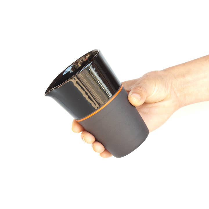 Black Porcelain Handleless Jug Medium - 5 Colour Options for wholesale by Sue Ure Maison