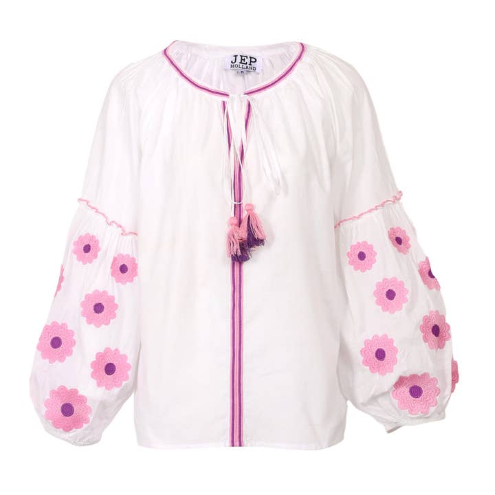 JEP Holland - Wholesale Blouse - Women's - Florence White Blouse PRE ORDER SS261