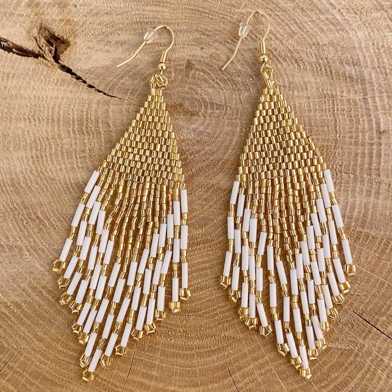 MAISON HALLEUX SRL - Wholesale Dangle Earrings - Miyuki Diamond Drop Earrings5