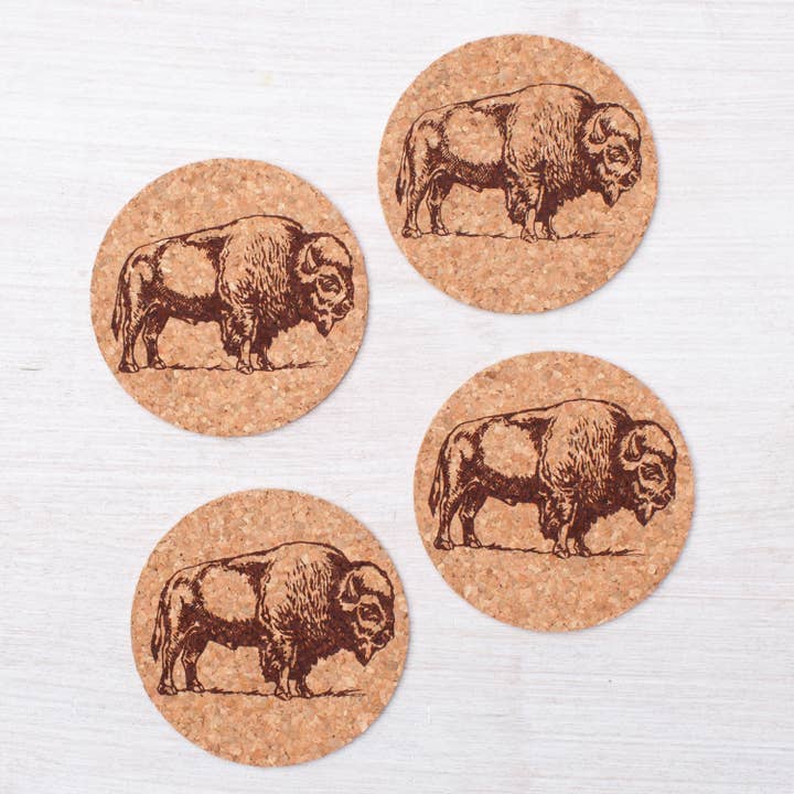 Counter Couture - Wholesale Coasters - Bison Cork Coaster