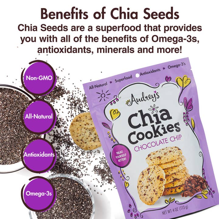 Audrey's Chia Cookies - Wholesale Cookie - Audrey's Chia Cookies - Chocolate Chip2