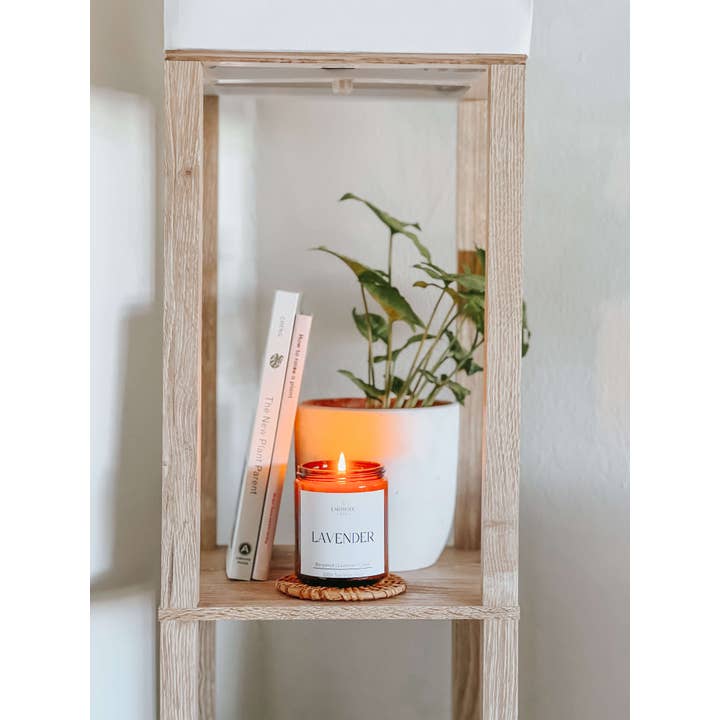 the earthside co - Wholesale Jar/Filled Candle - Lavender Votive Candle with Bergamot and Cedar