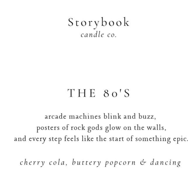 80'erne for engroshandel hos Storybook Candle Company