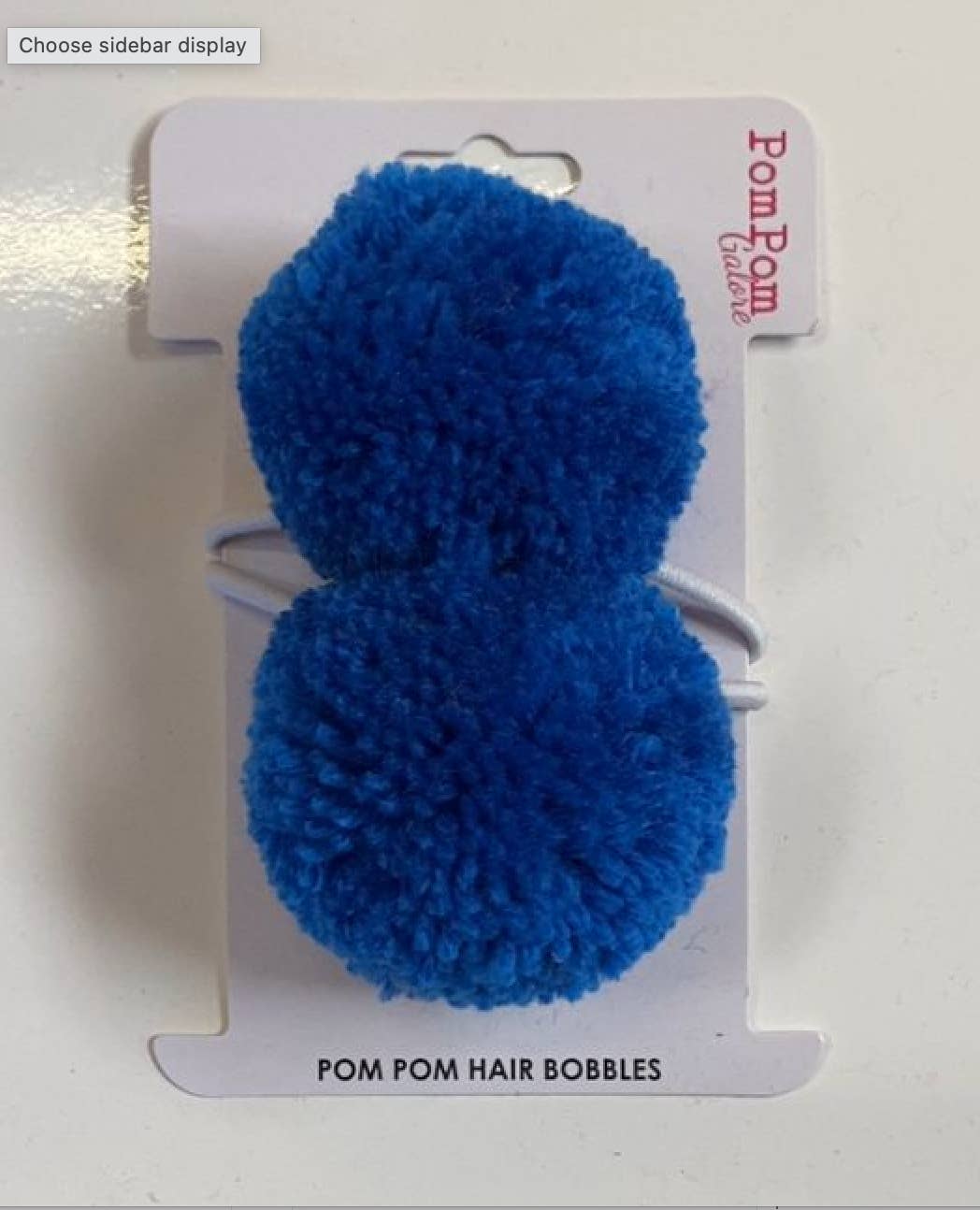 PomPom Galore – wholesale Hair tie – Cobalt Blue Pom Pom Hair Tie
